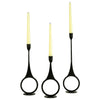 Iron Ring Taper Candle Holder Set of 3