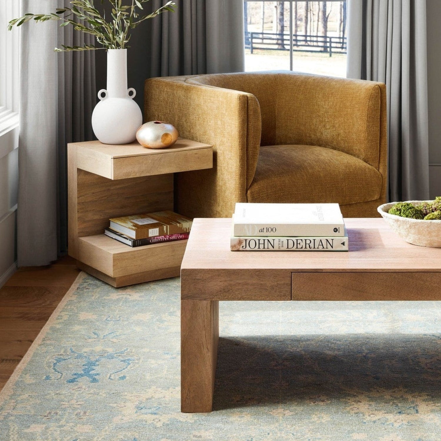 Coburn Mango Wood End Table