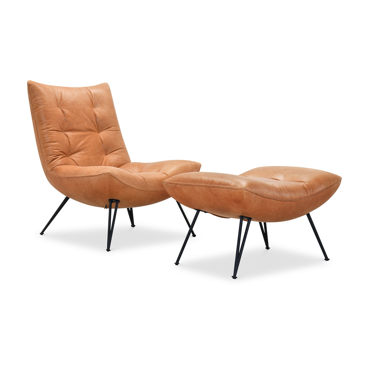 Hooker Furniture Kayne Accent Chair leather accent chair, detail of the finish