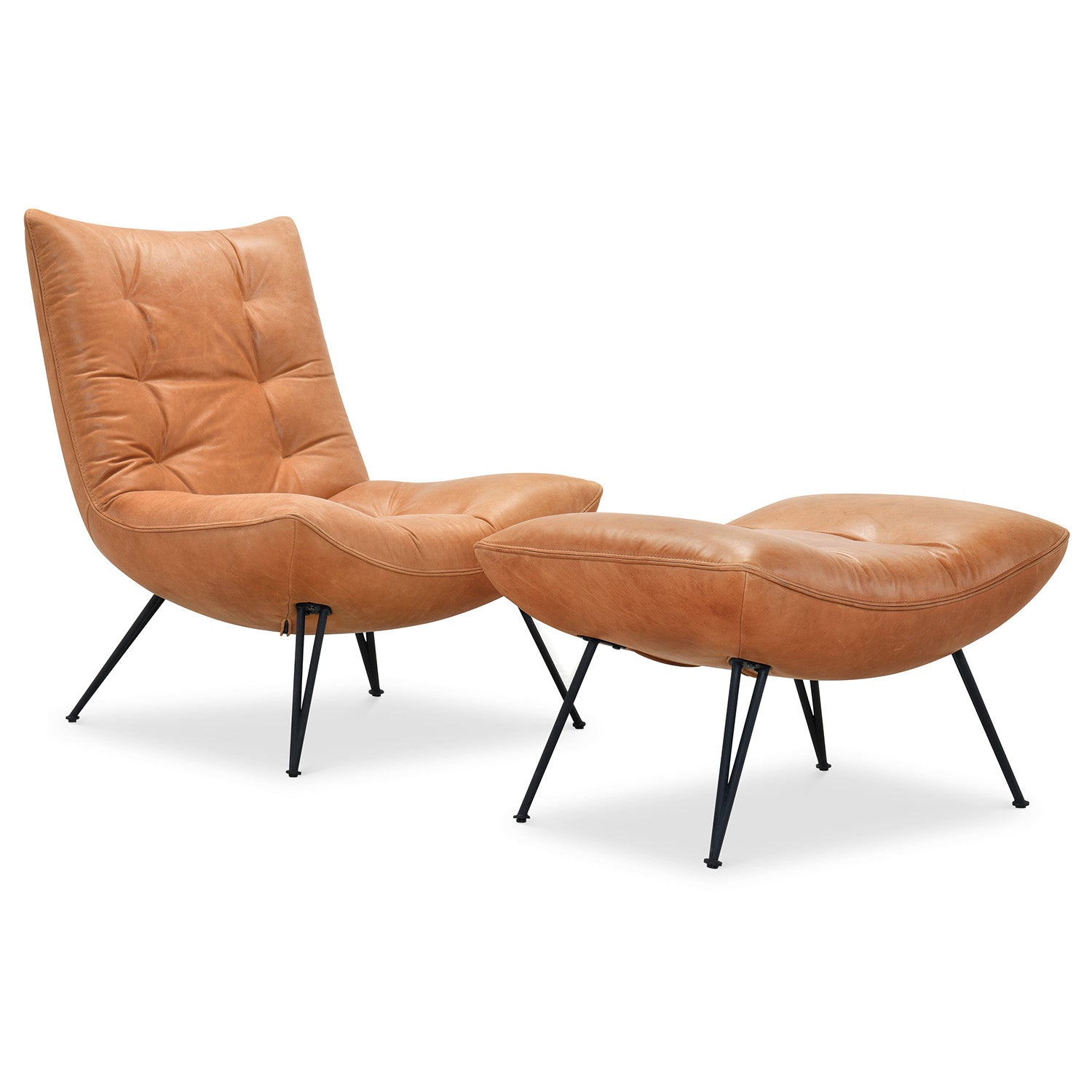 Hooker Furniture Kayne Leather Ottoman