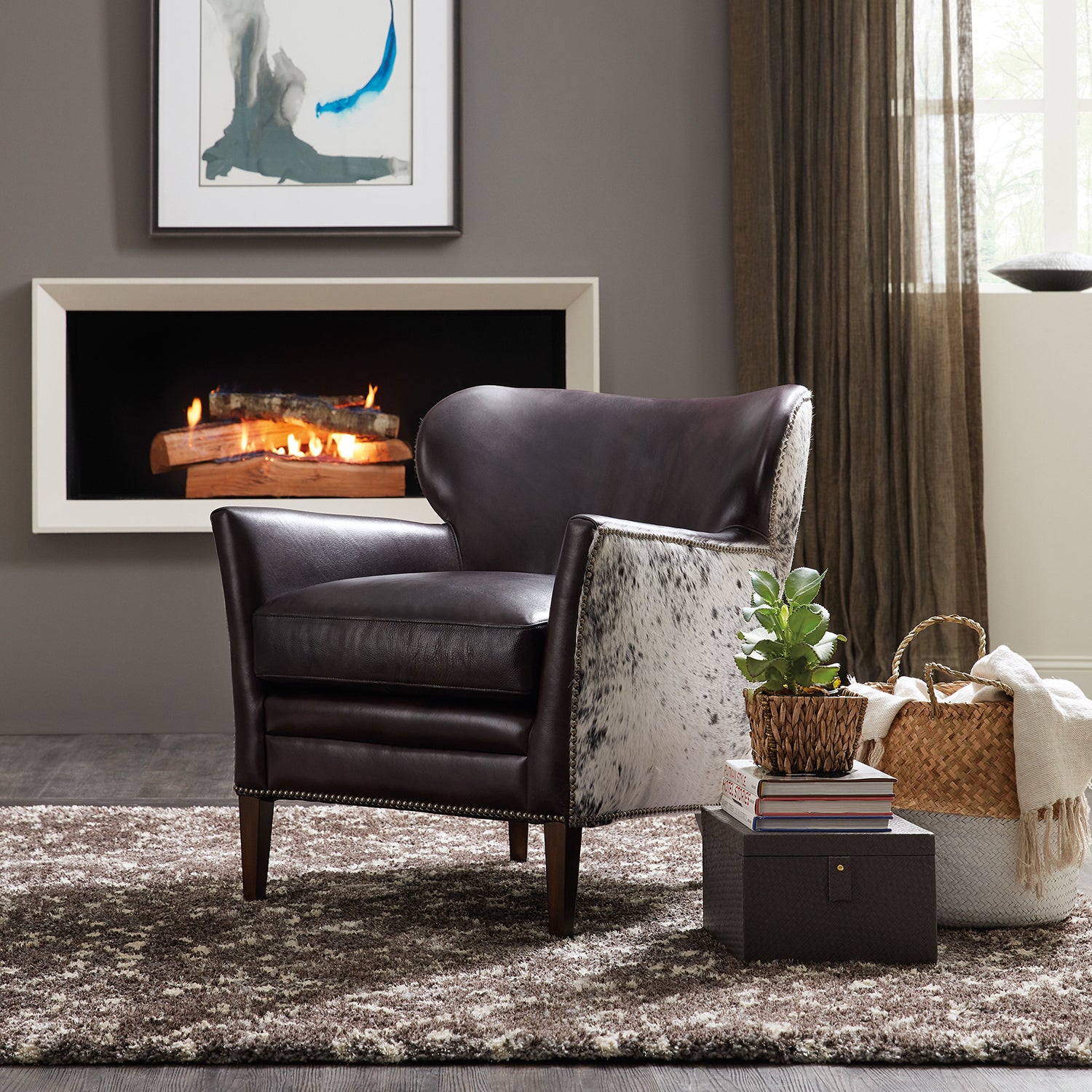 Hooker Furniture Kato Leather Club Chair