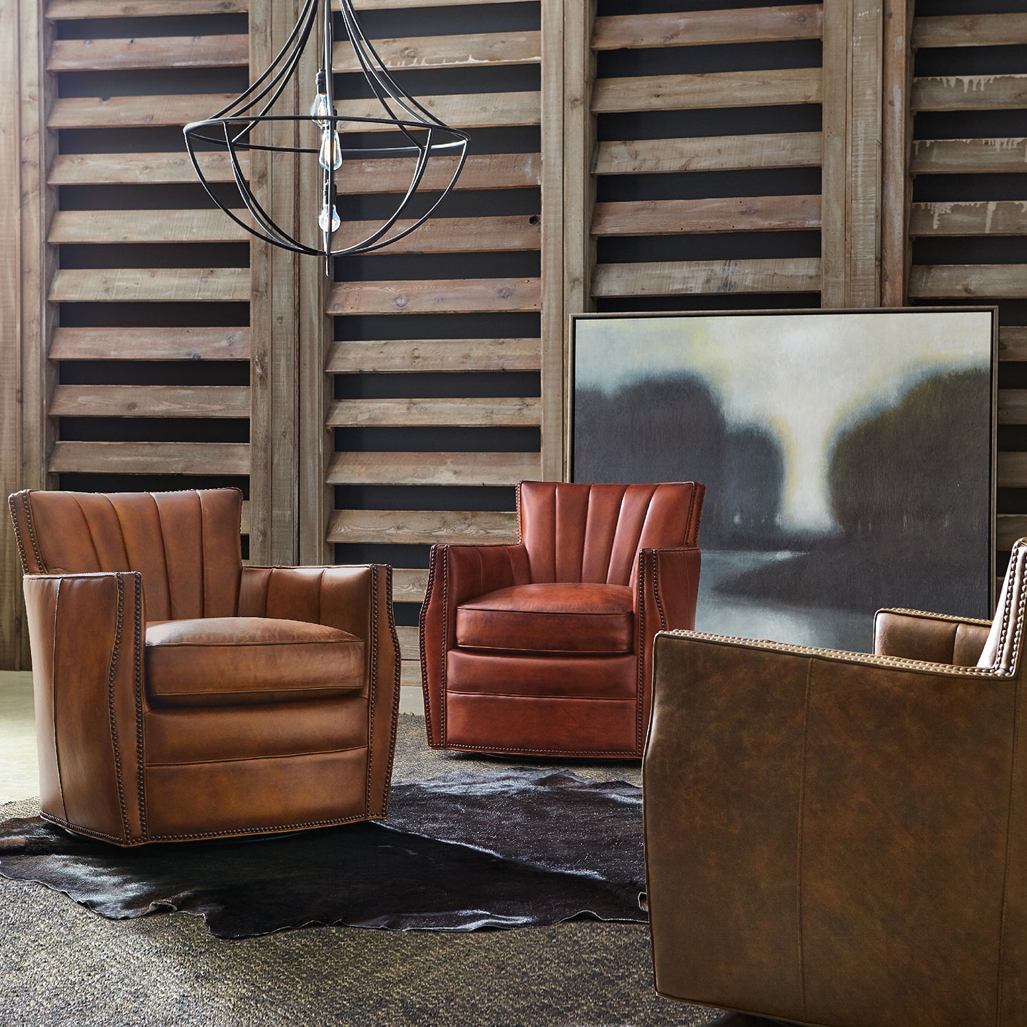 Hooker Furniture Carson Swivel Club Chair