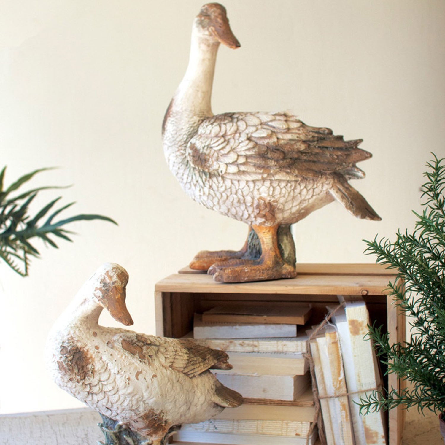 Faux Concrete Duck