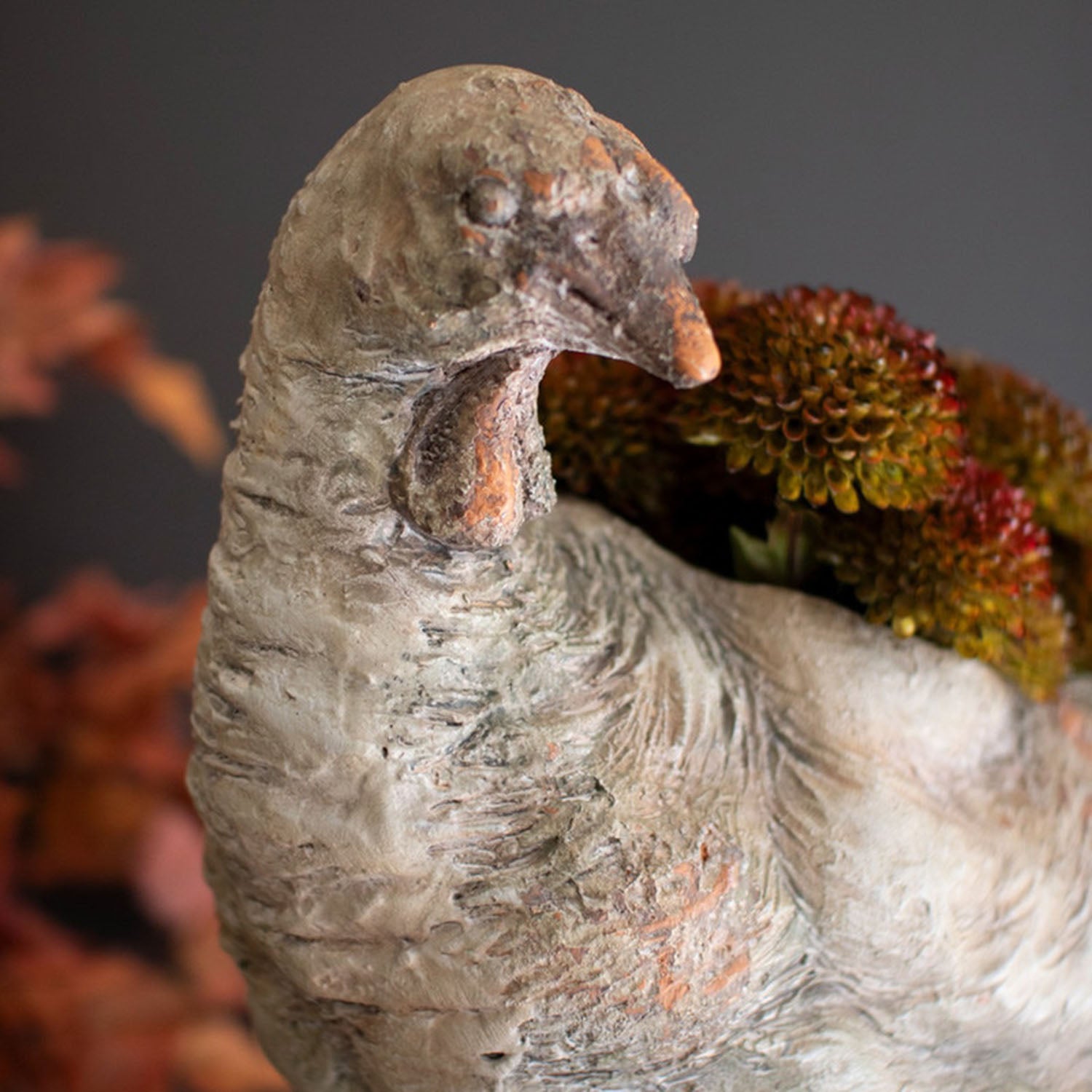 Faux Concrete Turkey Planter