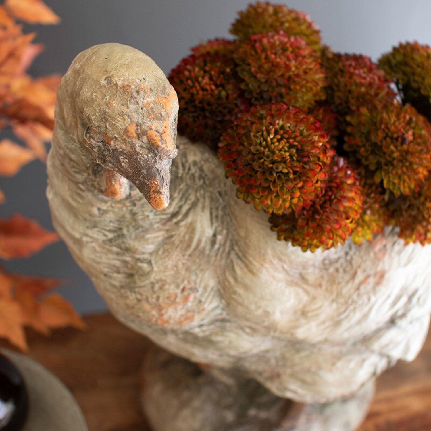 Faux Concrete Turkey Planter