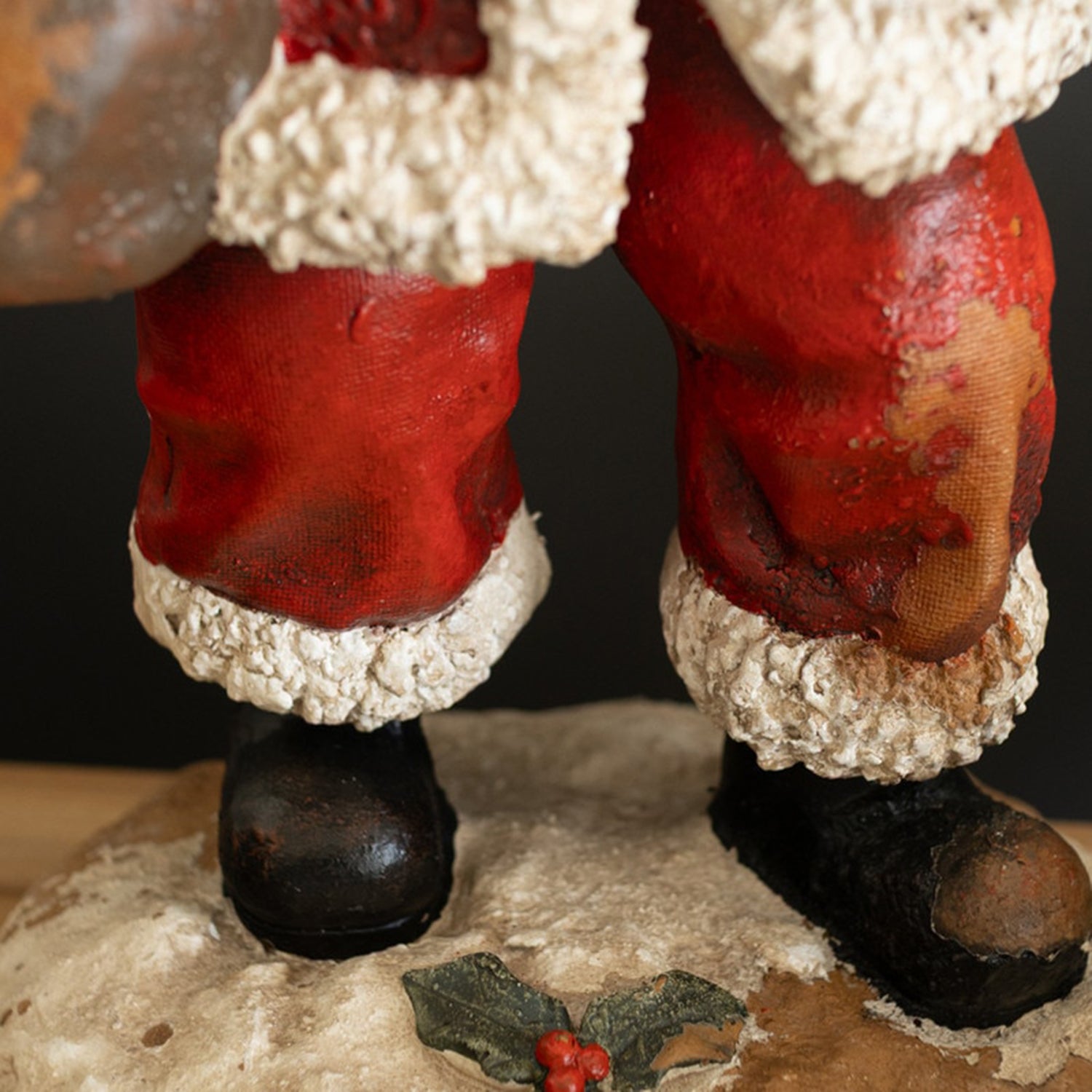 Faux Concrete Santa with List