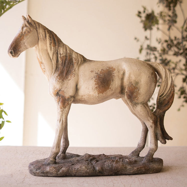 Faux Concrete Horse
