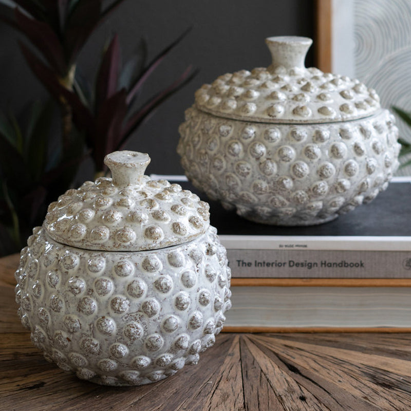 Sea Urchin Canister Set of 2