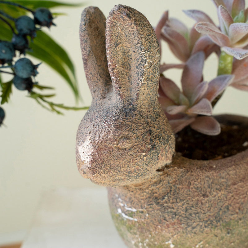 Rabbit Rustic Terracotta Planter