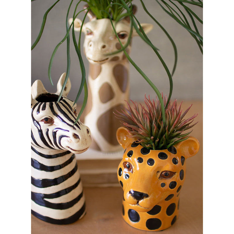 Safari Animal Succulent Planter Set of 3