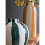 Colored Striped Vase Set of 5