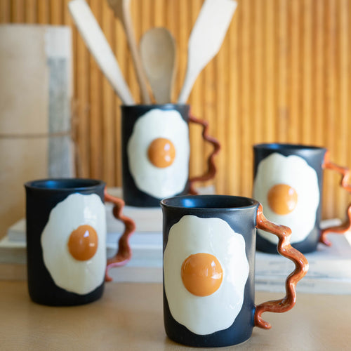 Bacon & Eggs Mug Set of 4