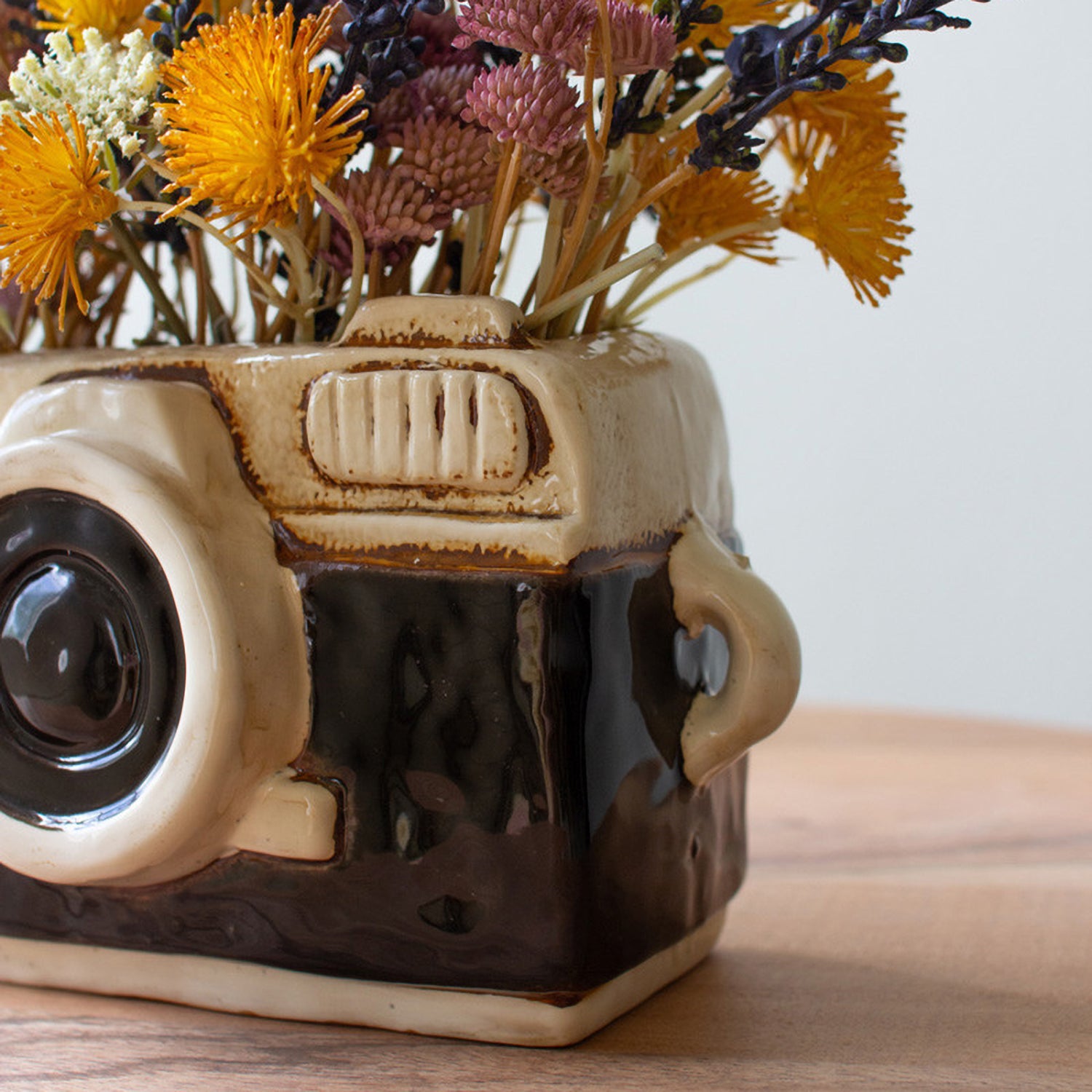 Camera Ceramic Planter