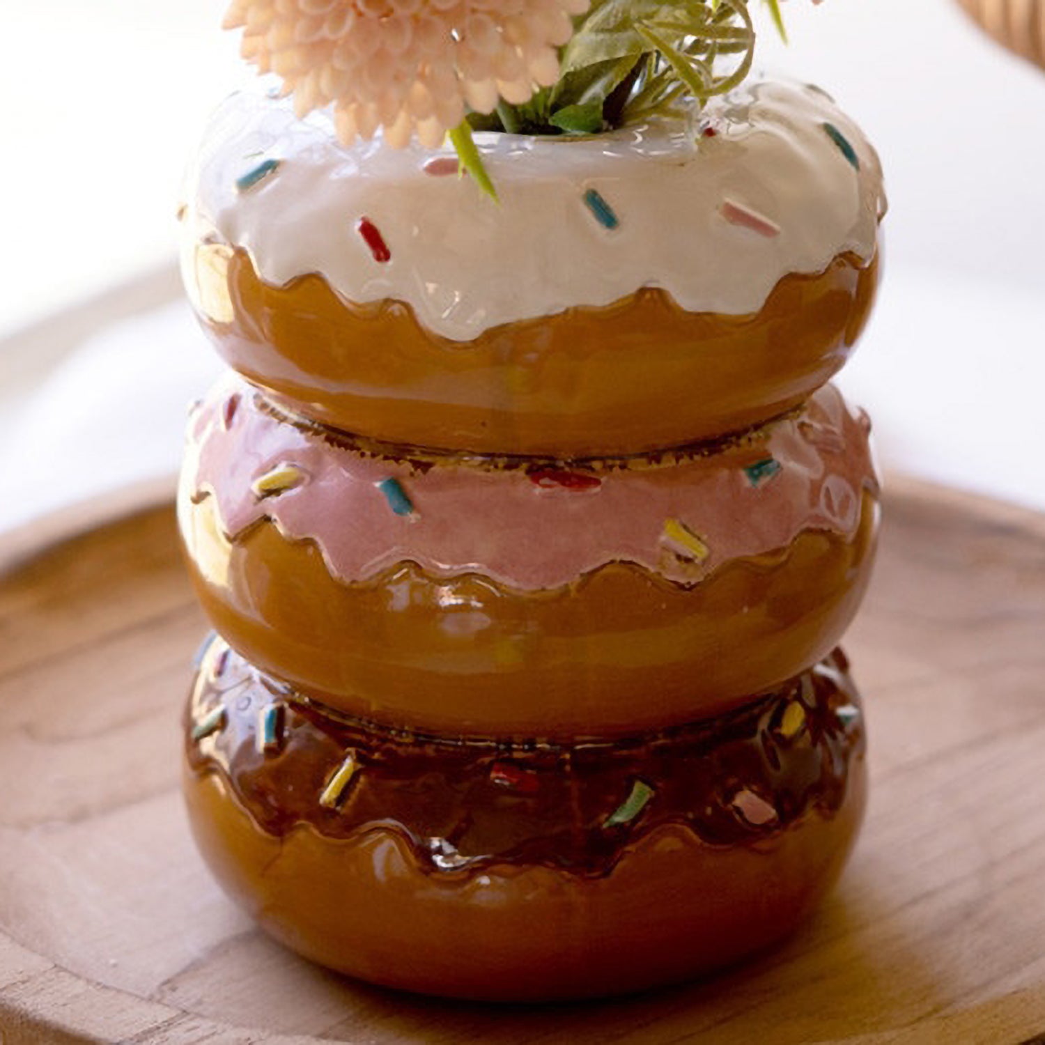 Stacked Donut Vase