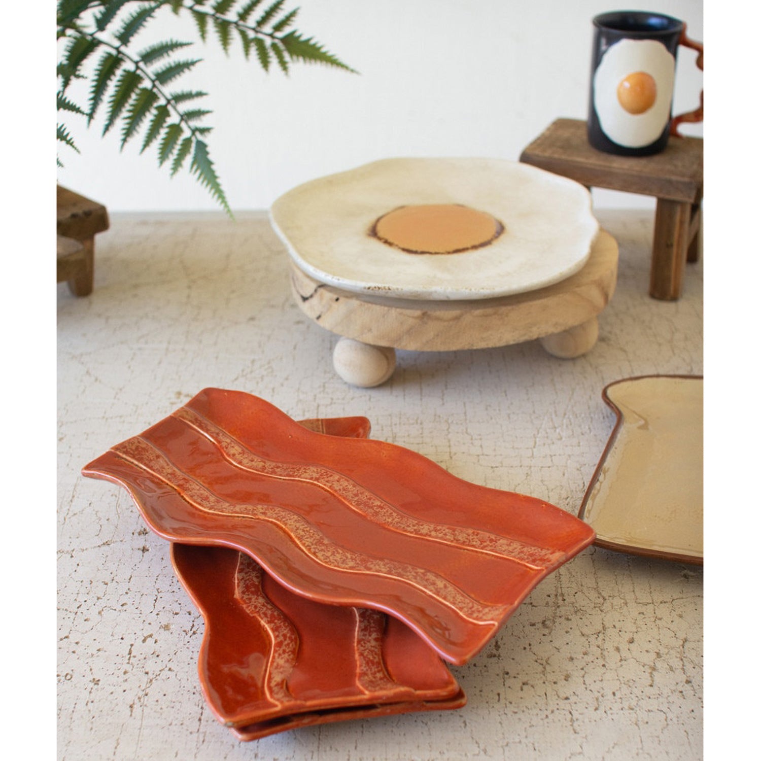 Bacon Platter Set of 4