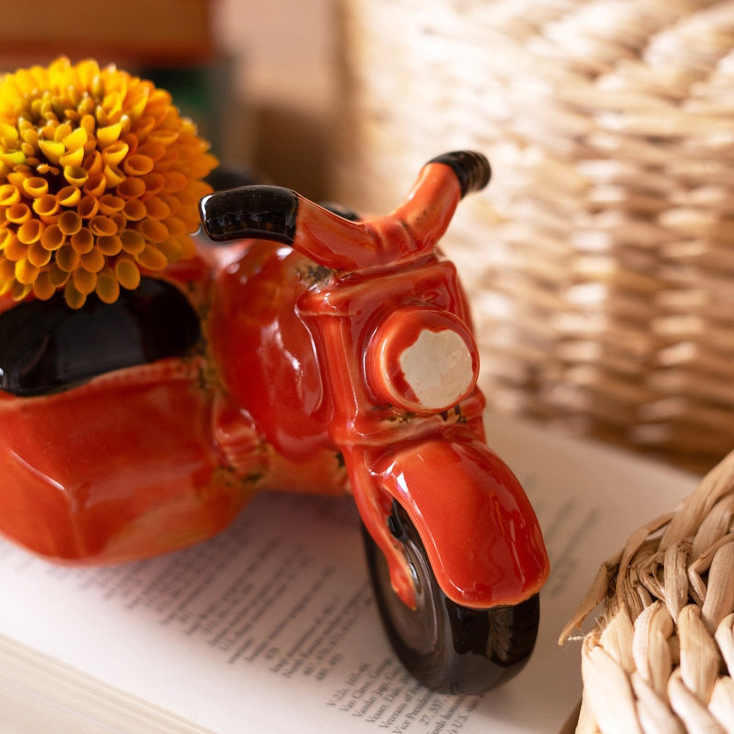 Motorcycle with Sidecar Planter