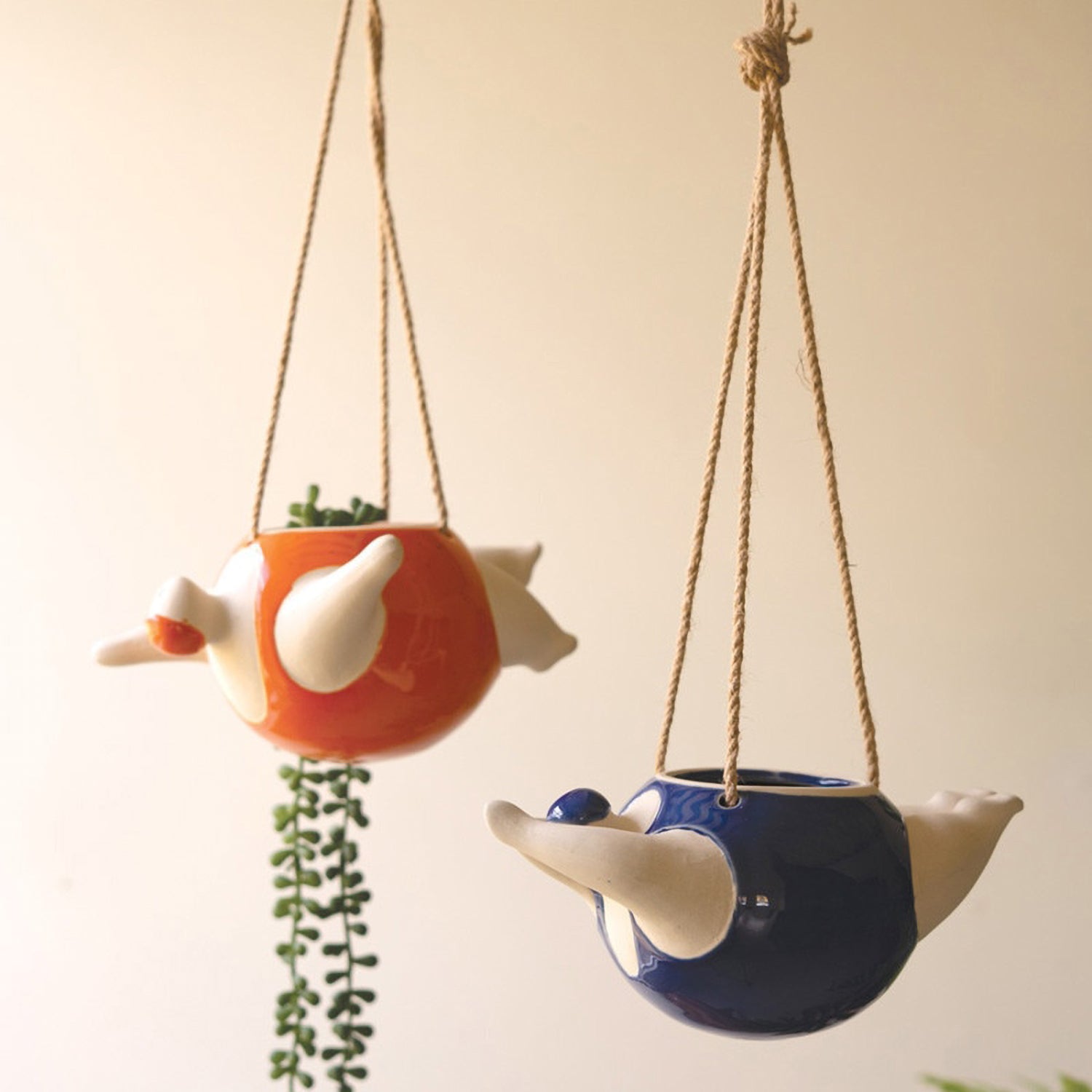 Hanging  Swimmers Planter Set of 2