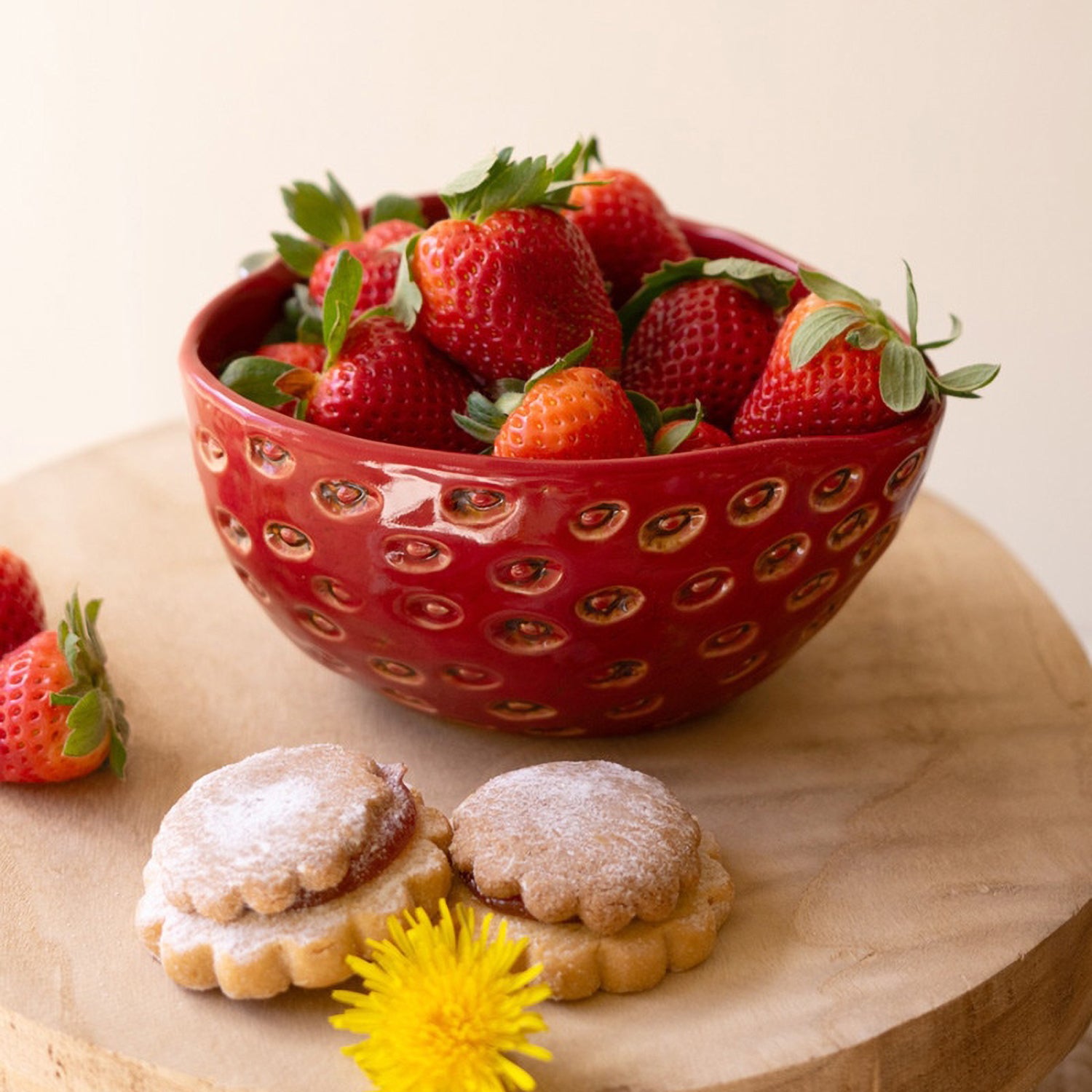 Strawberry Bowl Set of 2