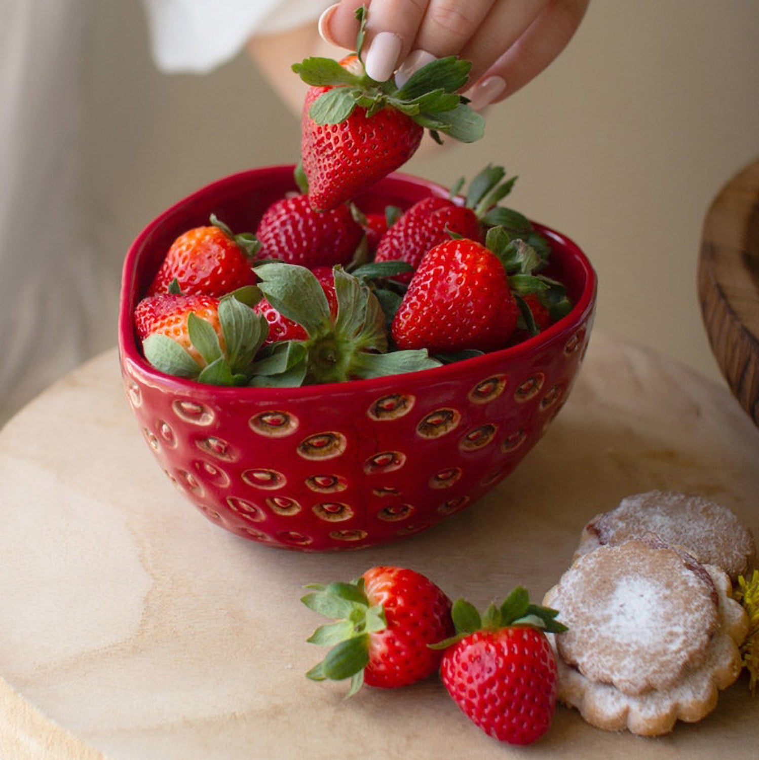 Strawberry Bowl Set of 2