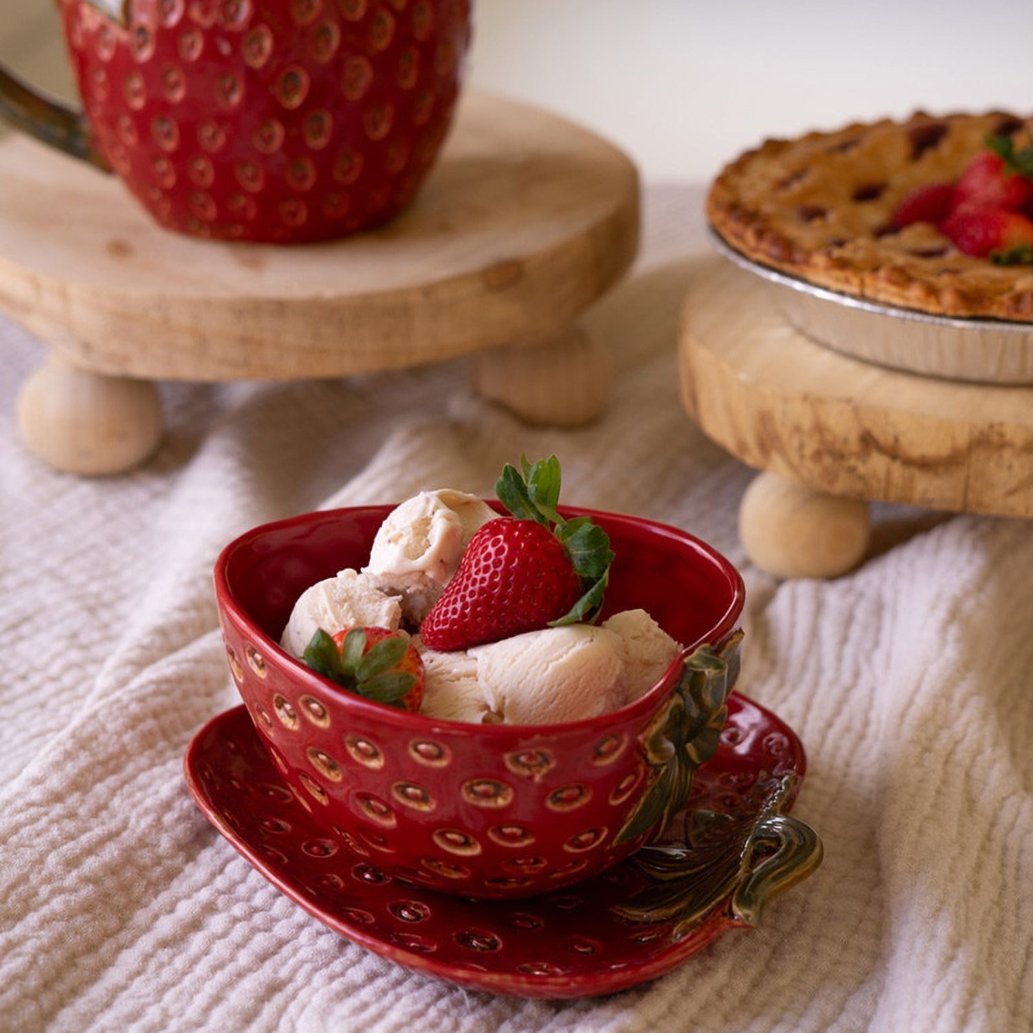Strawberry Bowl Set of 2