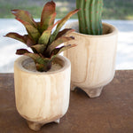 Wood Planter With Feet Set of 2