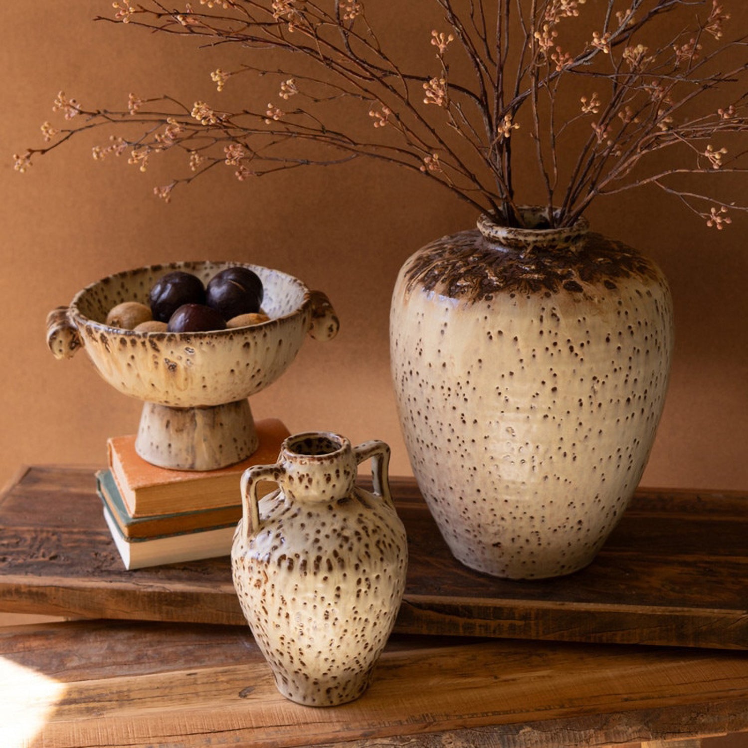 Rustic Ceramic Compote