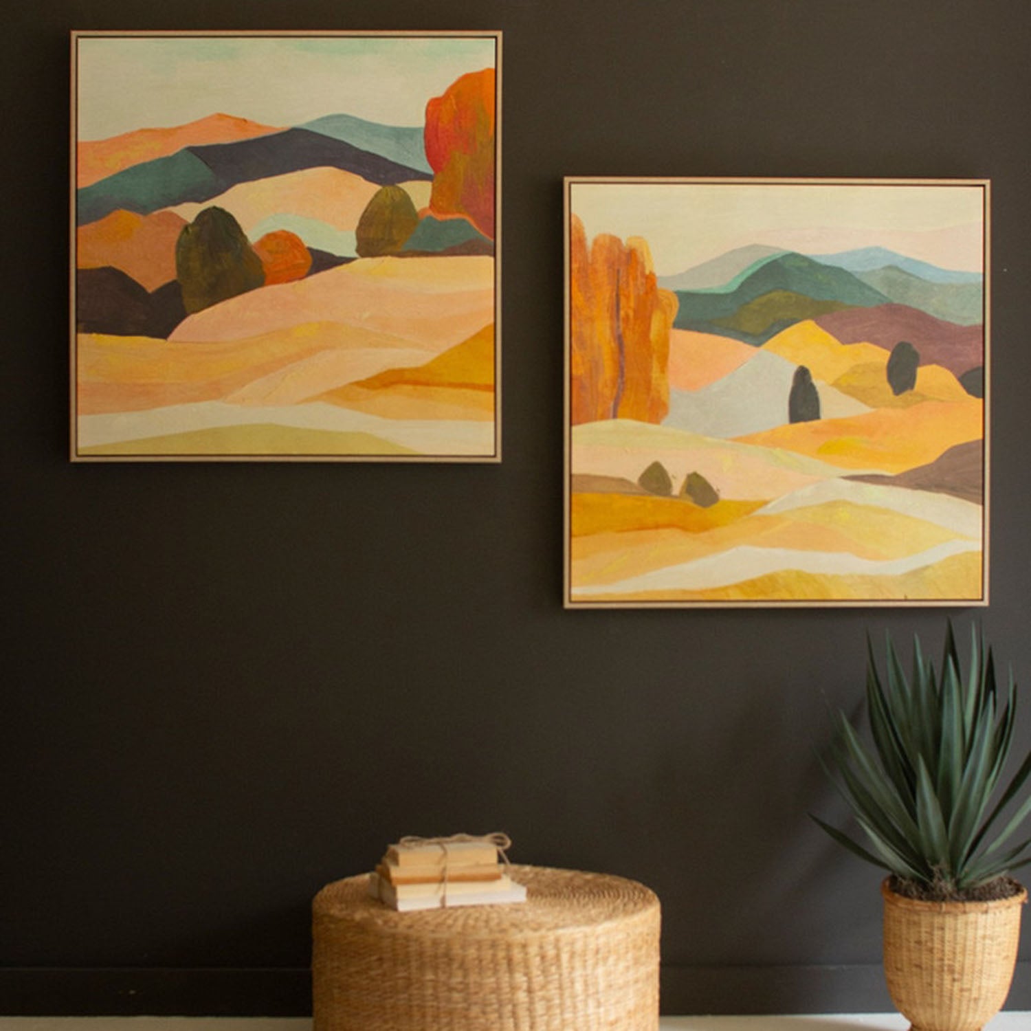 Landscapes Framed Artwork Set of 2