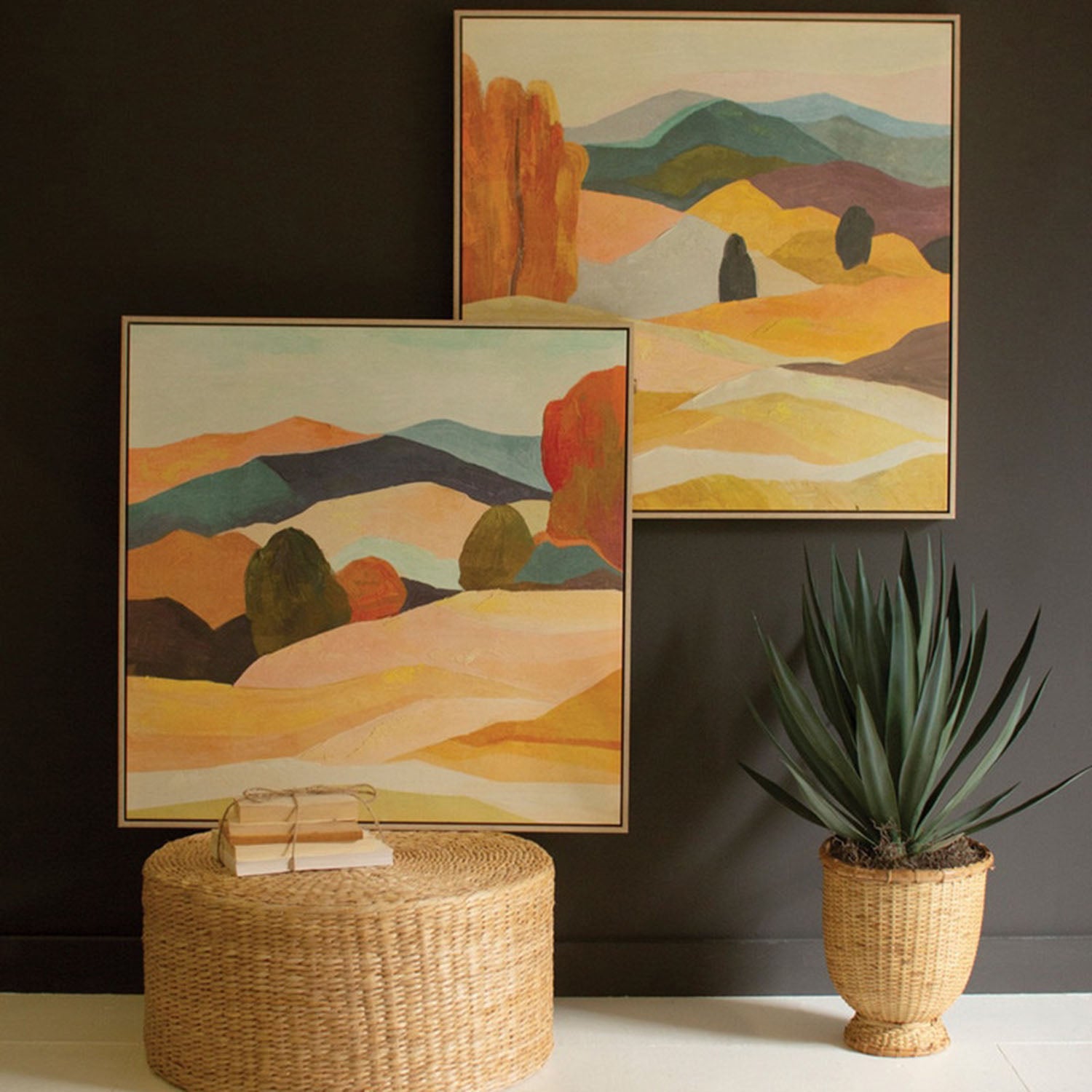 Landscapes Framed Artwork Set of 2