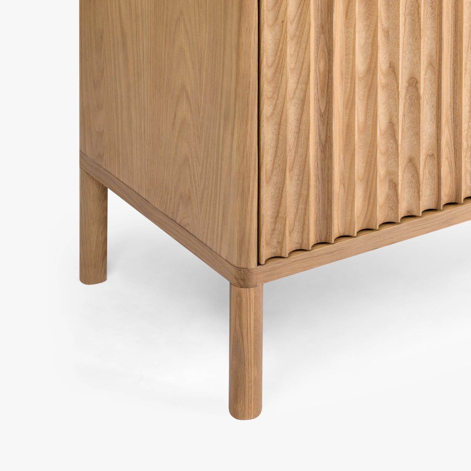 Co. House Designs Olive Reeded Natural Oak Sideboard