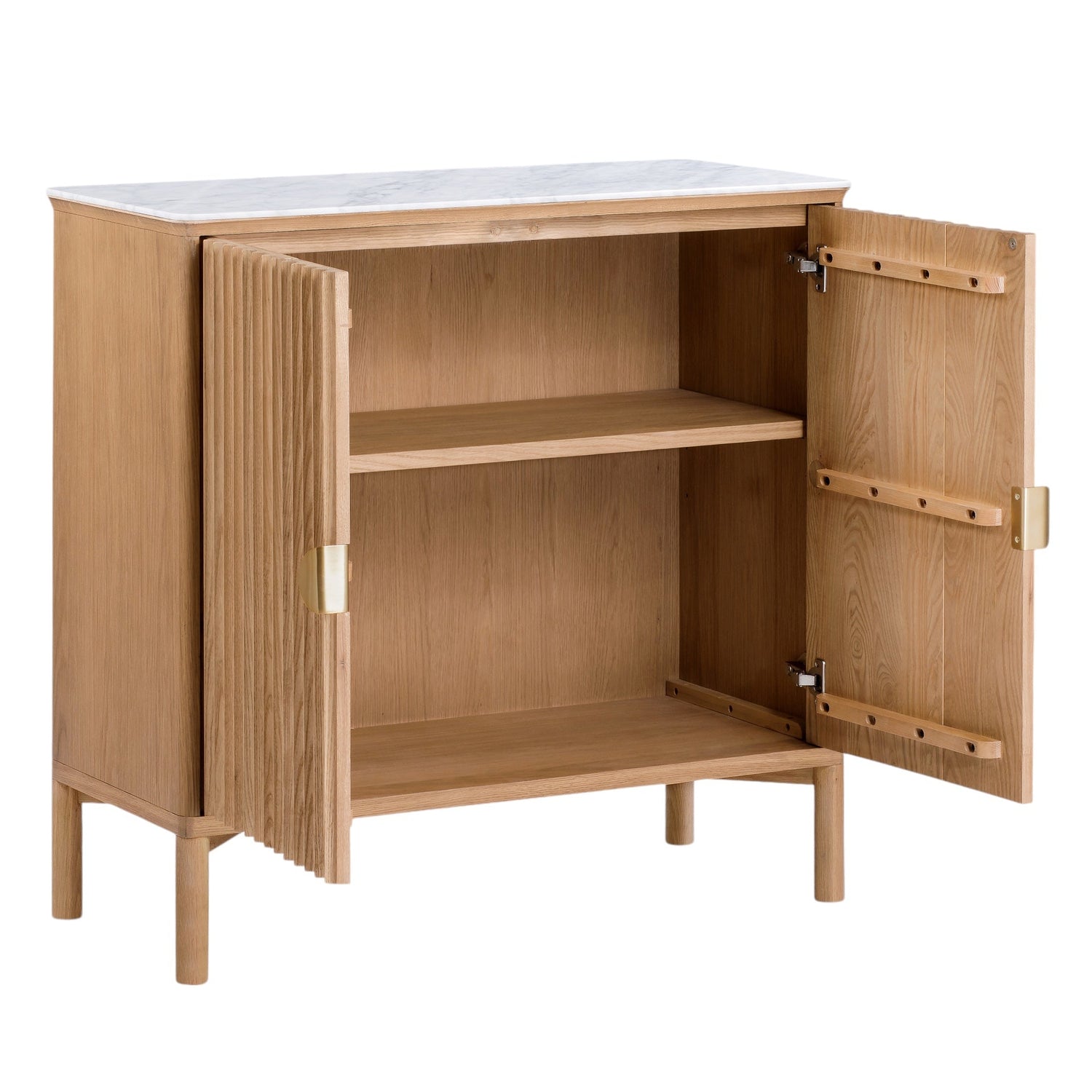 Co. House Designs Olive Reeded Natural Cabinet