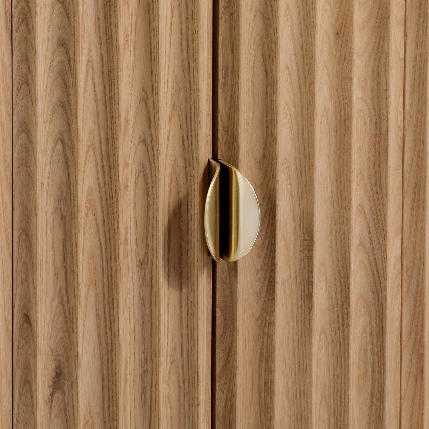 Co. House Designs Olive Reeded Natural Cabinet