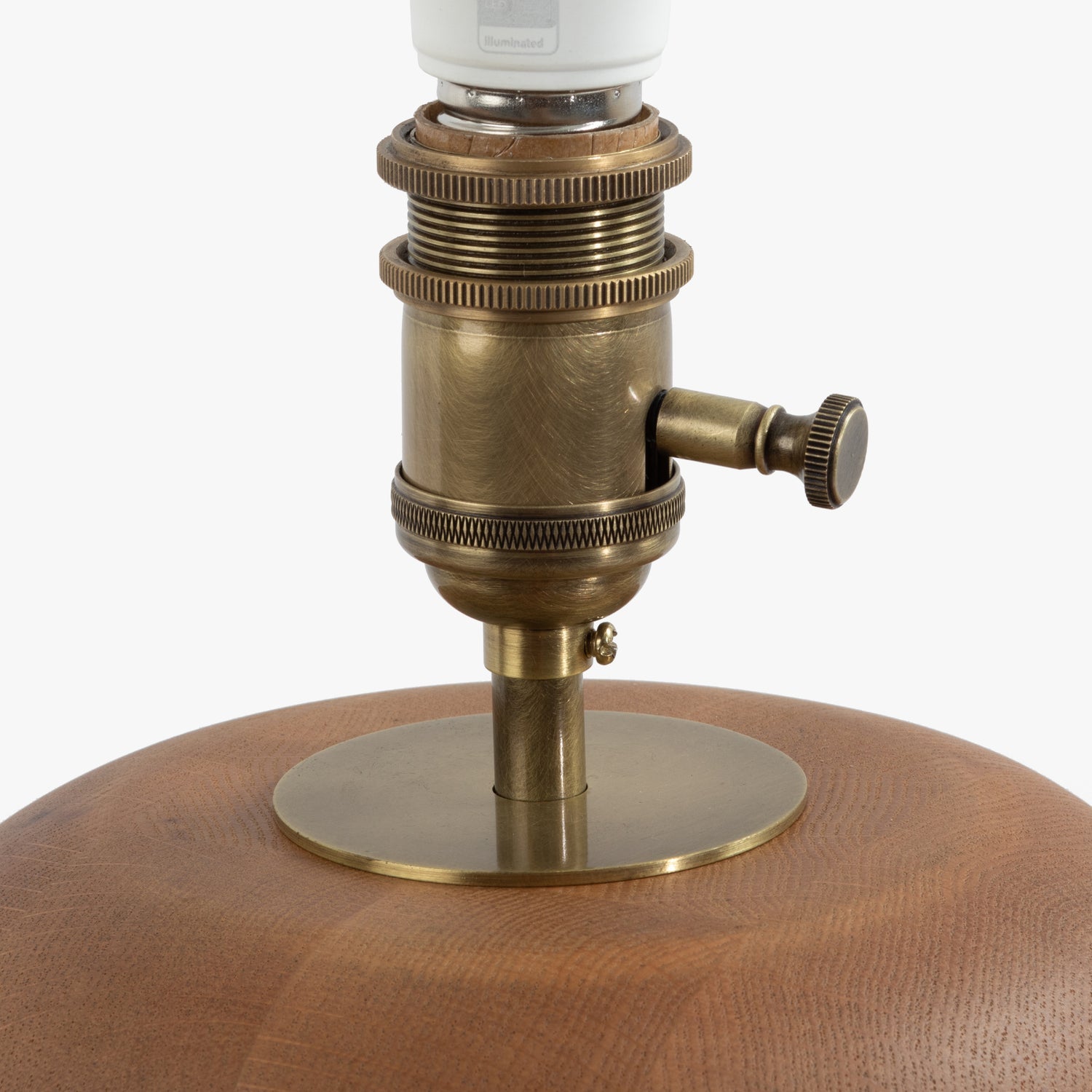 Co. House Designs Sandia Oak Wood Natural Large Table Lamp