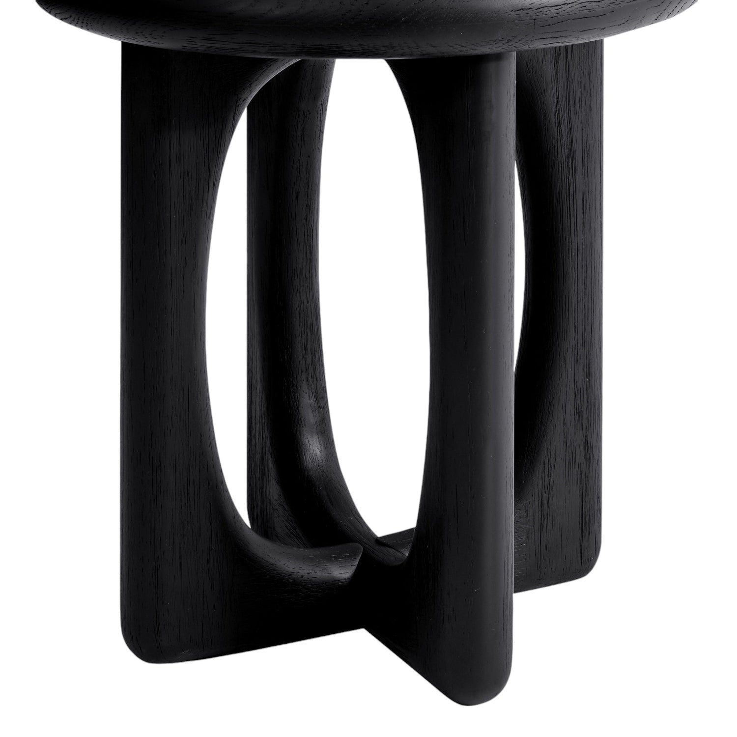 Co. House Designs Eva Oak Black Side Table