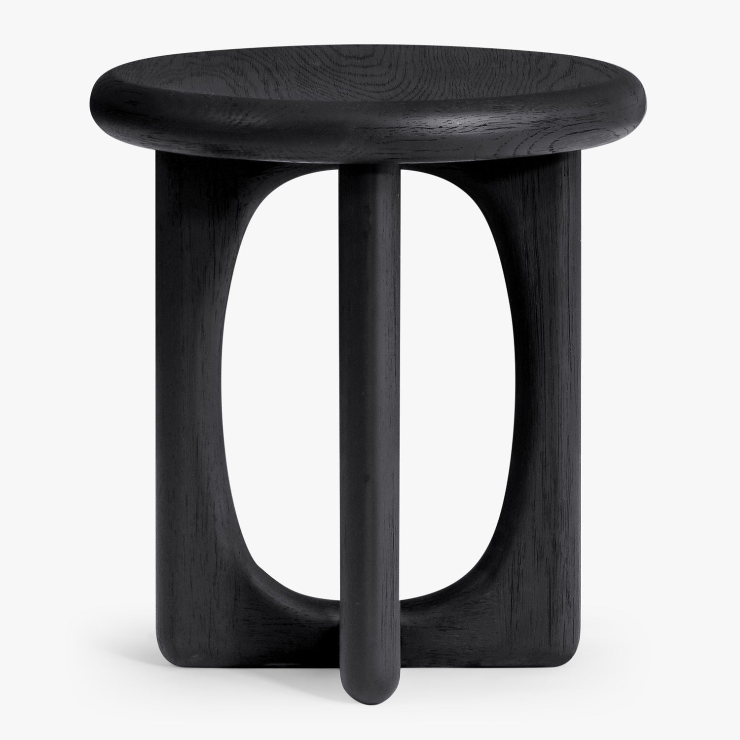 Co. House Designs Eva Oak Black Side Table