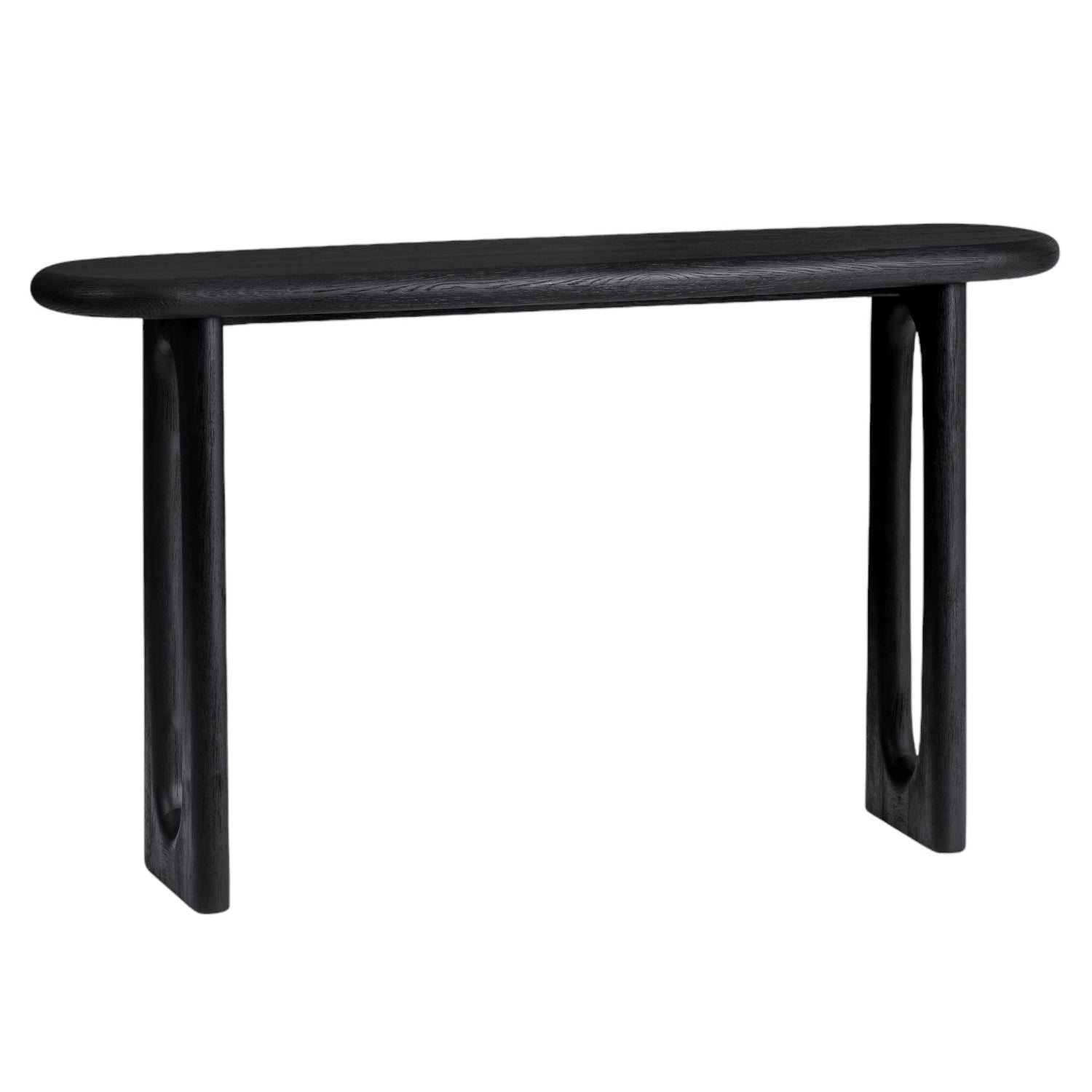 Co. House Designs Eva Oak Black Console Table