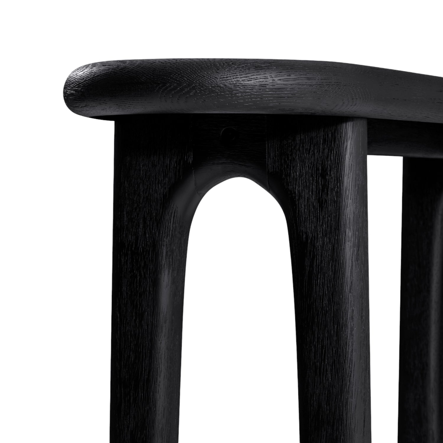 Co. House Designs Eva Oak Black Console Table