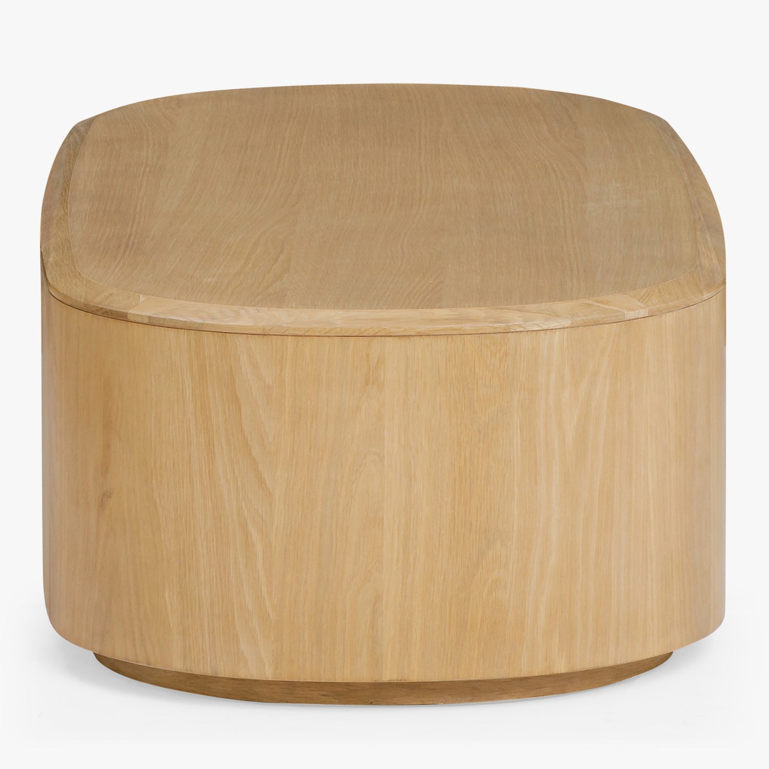 Co. House Designs Serena Oval Light Natural Oak Coffee Table