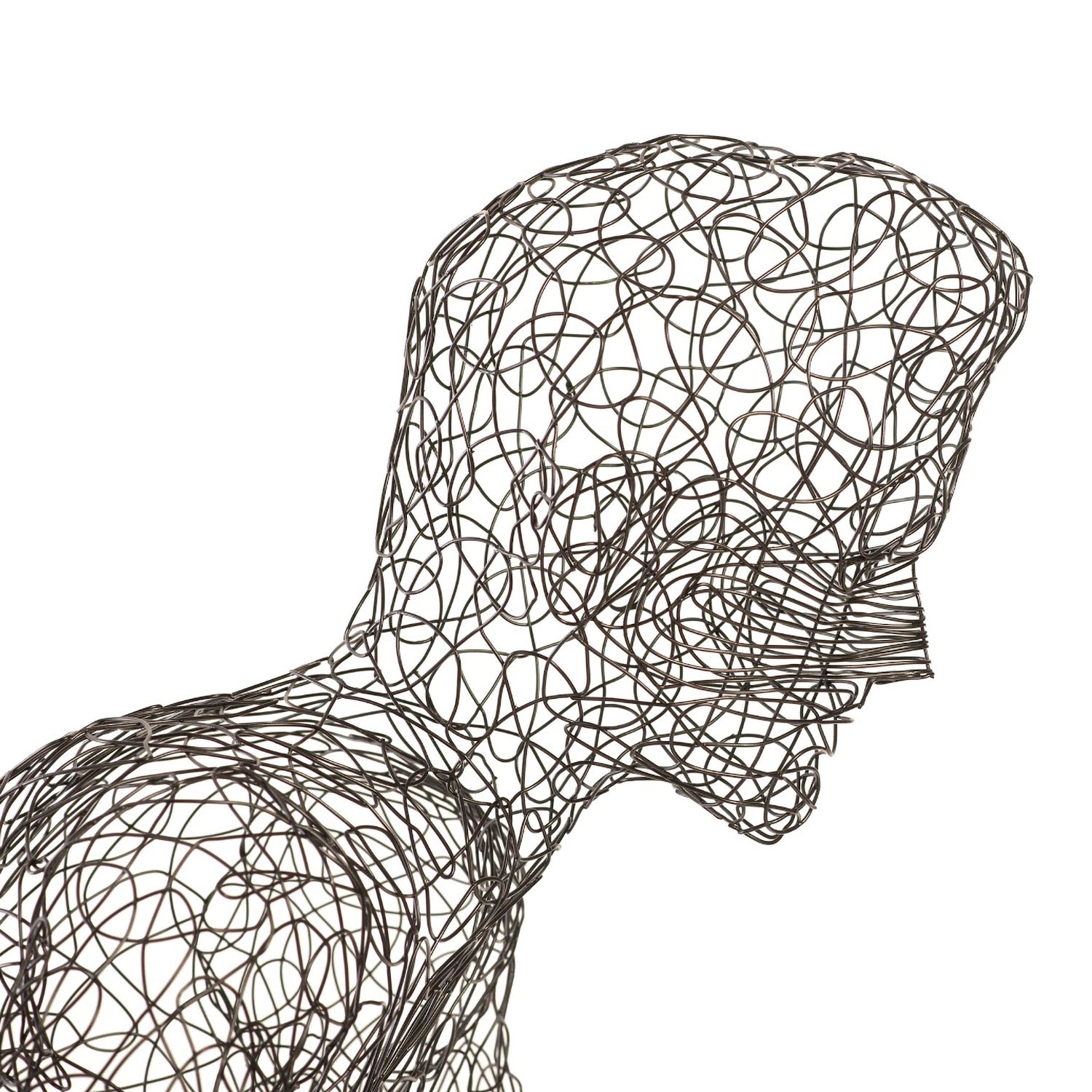 Phillips Collection Crazy Wire Lounging Female Sculpture