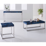 Phillips Collection Agate & Stainless Steel Console Table