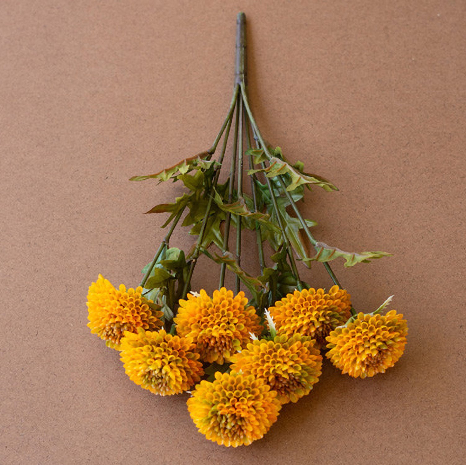 Ball Dahlias Faux Plant Stem Bundle Set of 6