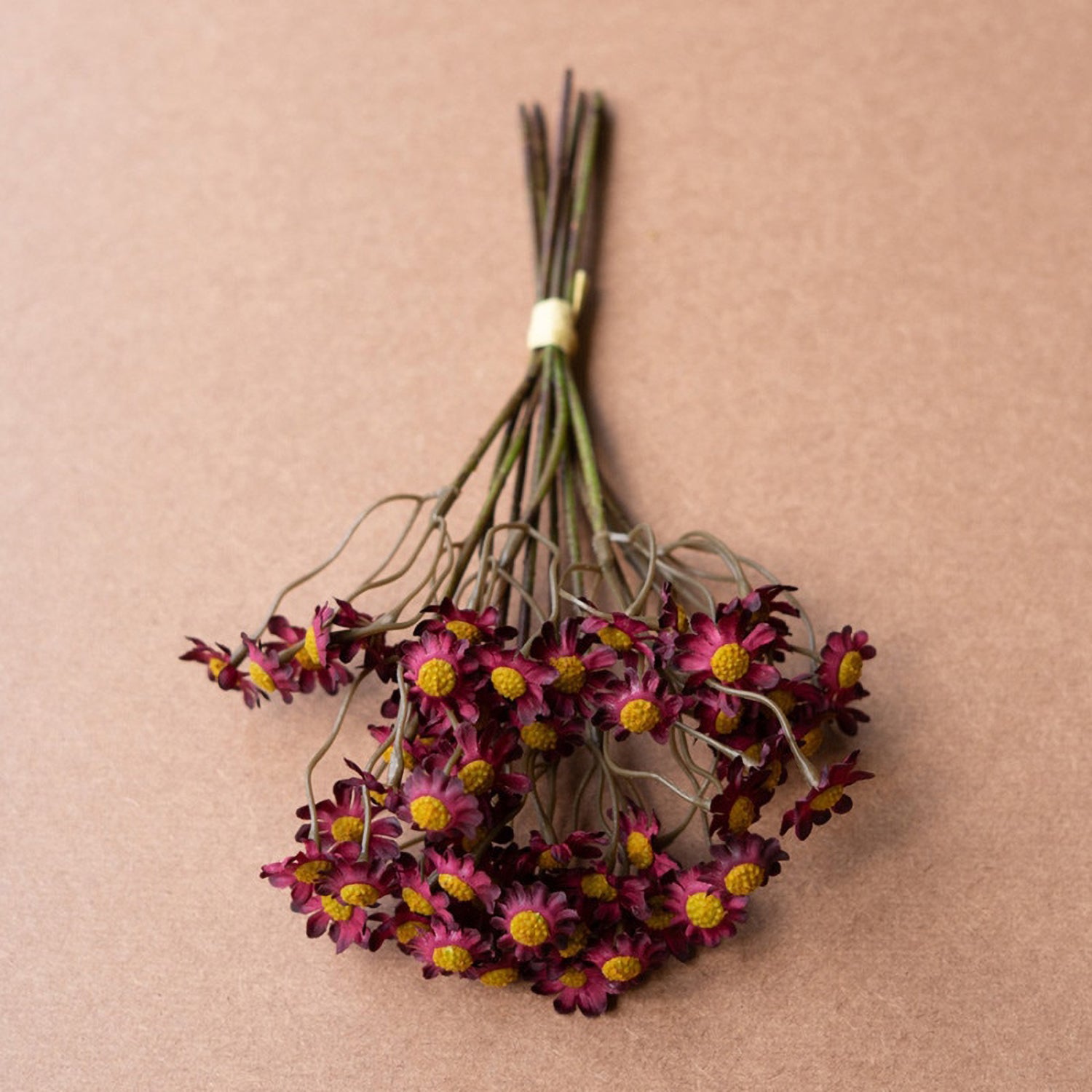 Chamomile Burgandy Bundle Faux Plant Stem Set of 6