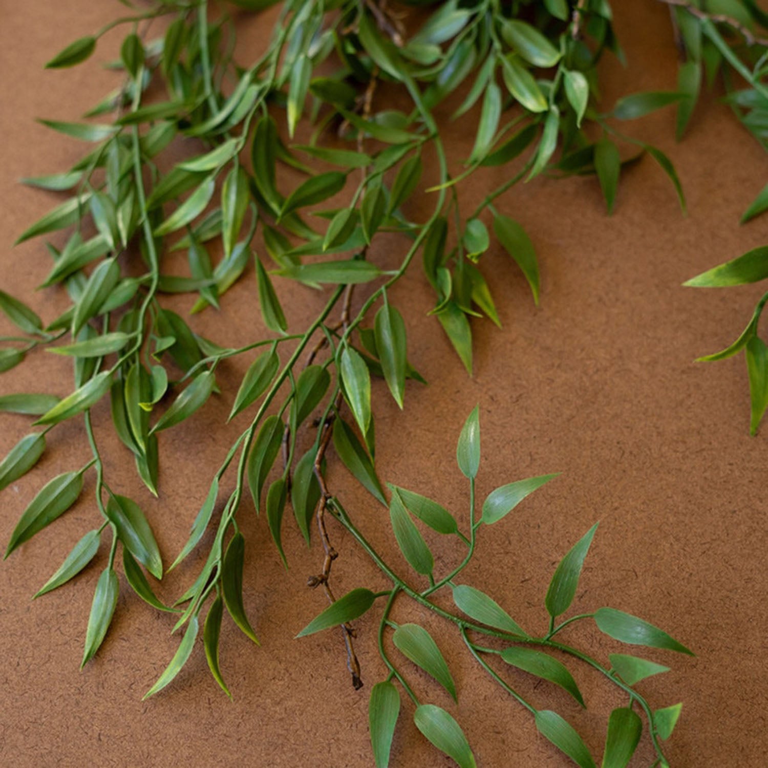 Faux Green Leaves Spray Set of 6