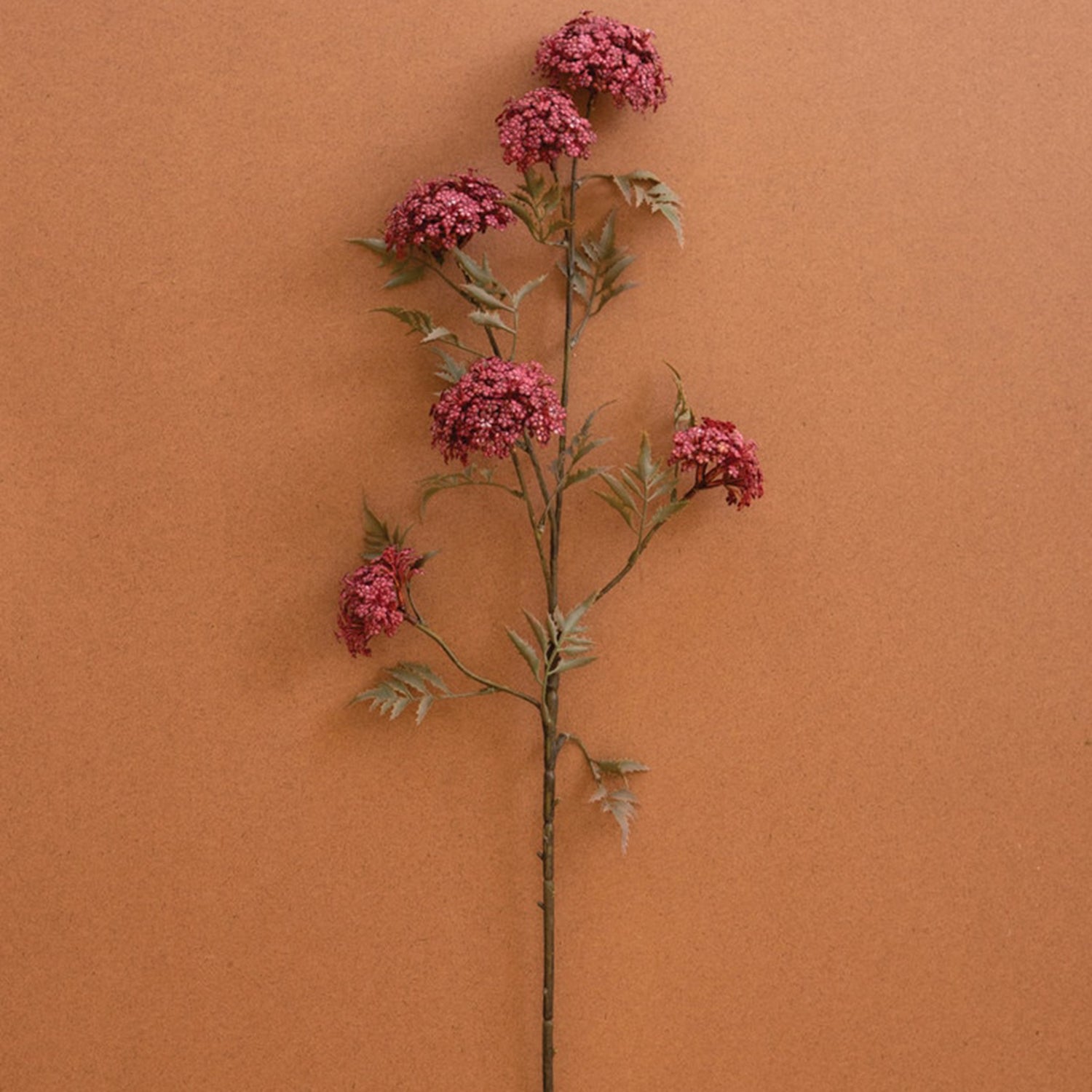 Artificial Snowball Spray Faux Plant Stem