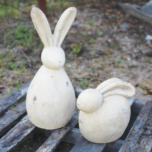 Funny Rabbit Sculpture Set of 2