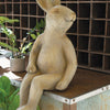 Faux Concrete Rabbit Sculpture