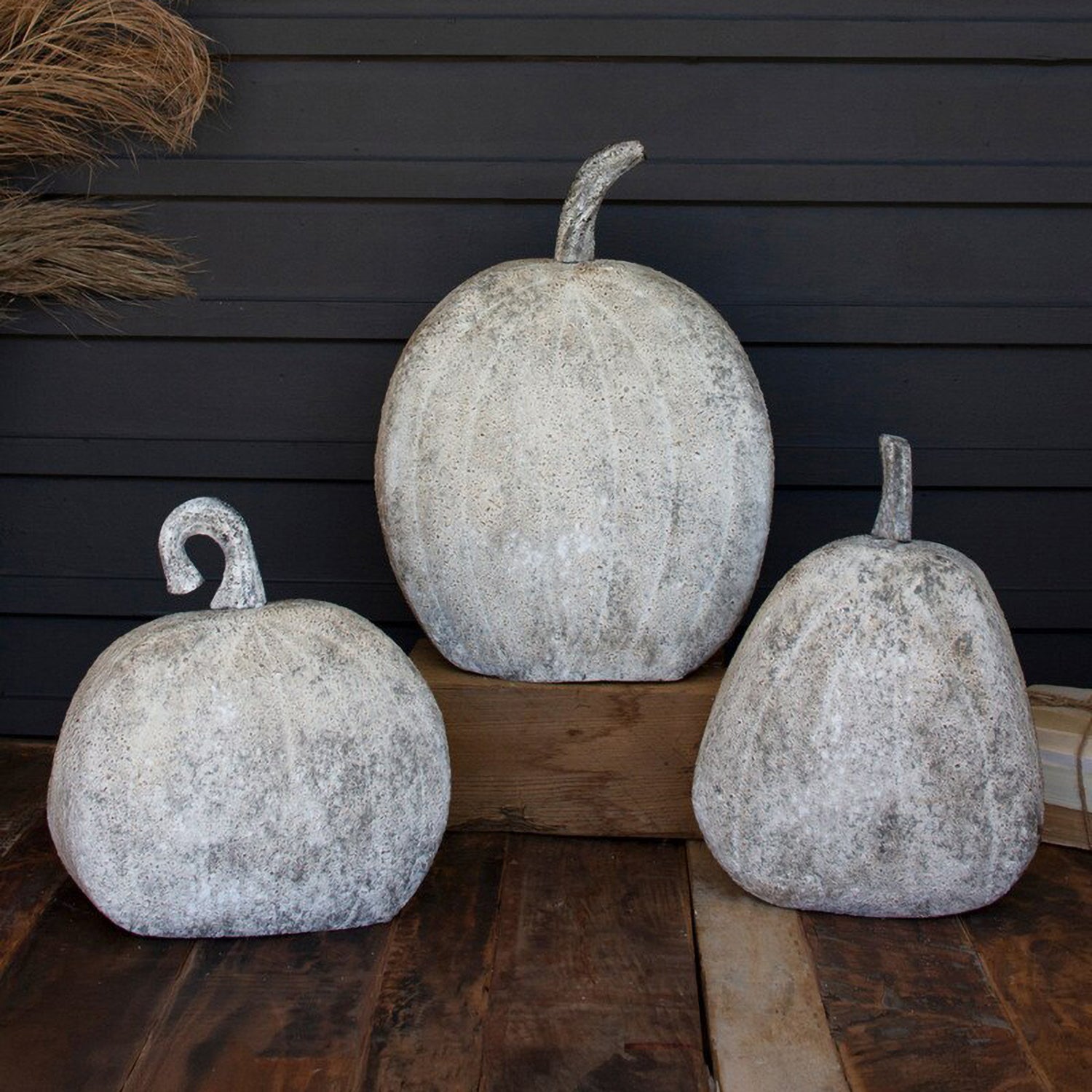 Rustic Metal Pumpkin Set of 3