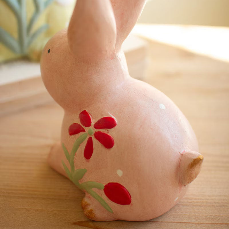 Colorful Faux Concrete Bunnies Set of 2