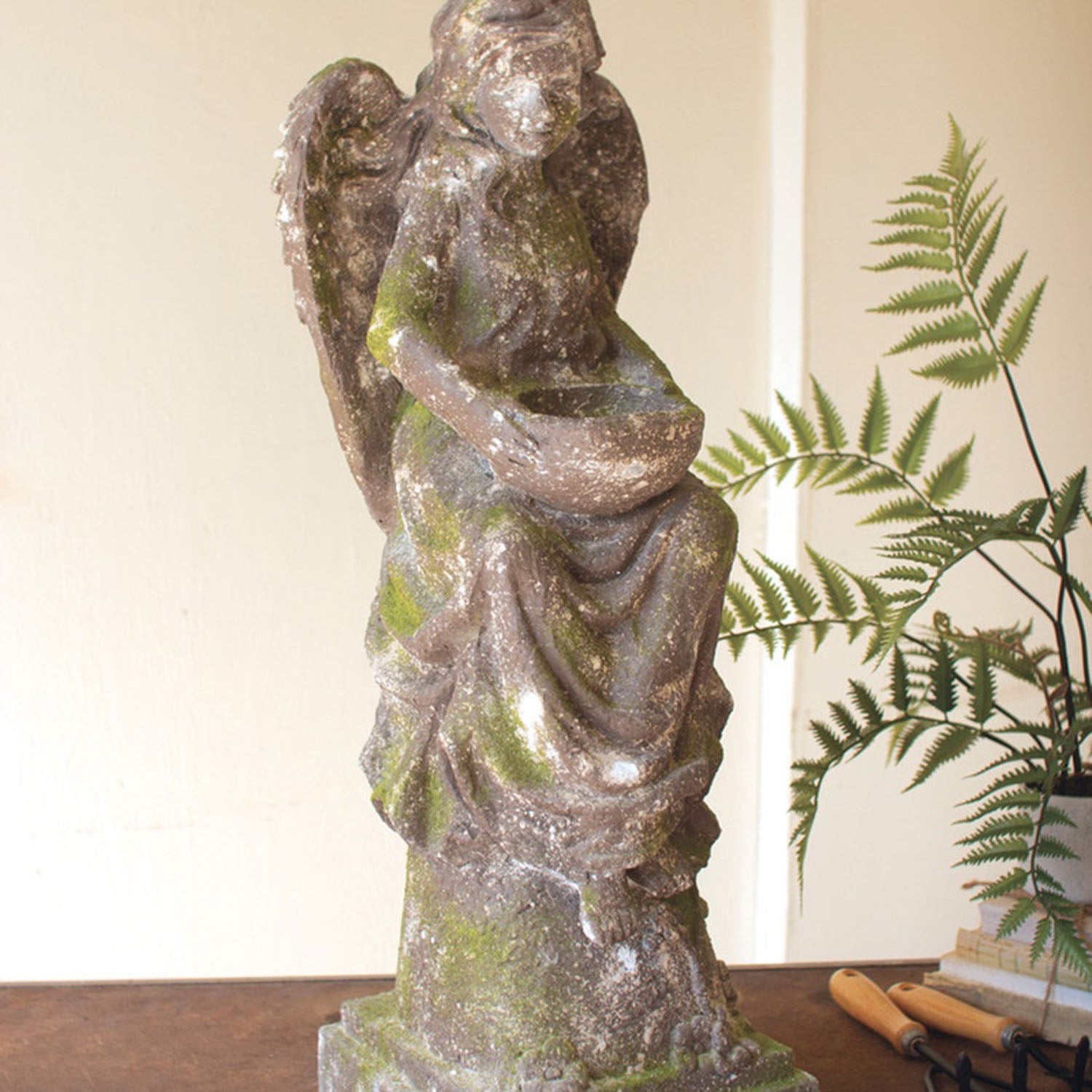 Faux Concrete Garden Angel