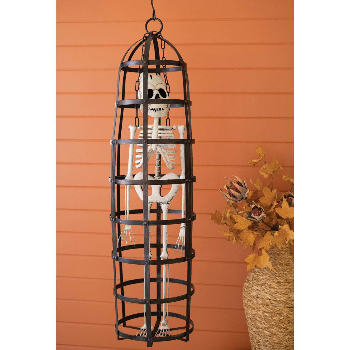 Halloween Skeleton in a Cage