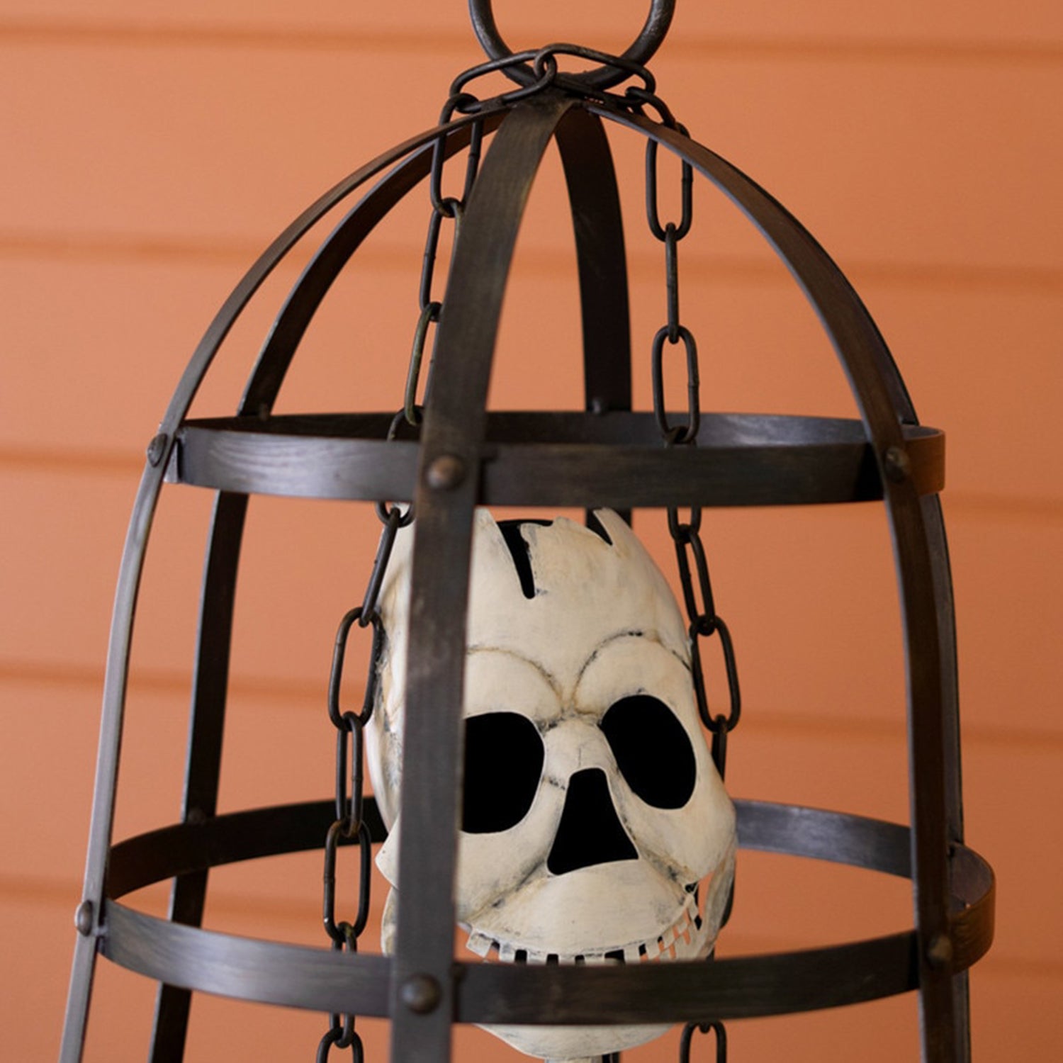 Halloween Skeleton in a Cage